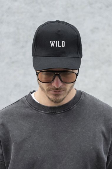 Кепка бейсболка тракер Without з принтом Wild Black