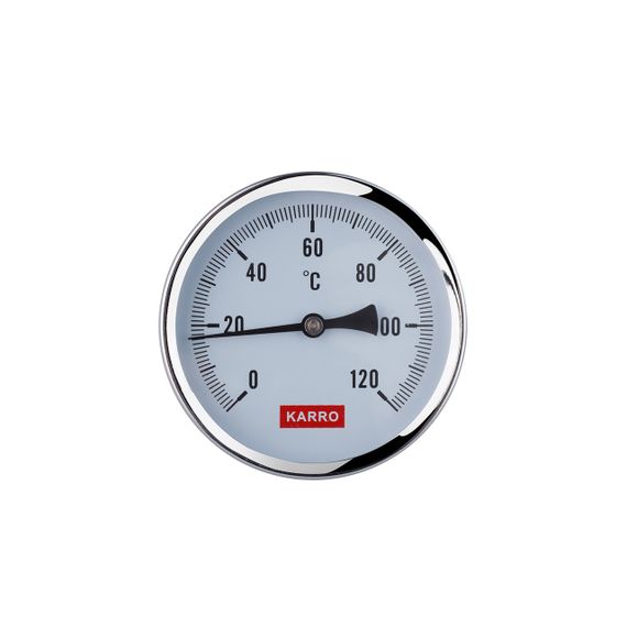 Термометр Karro 1/2" 80 мм 120°С KR-1039