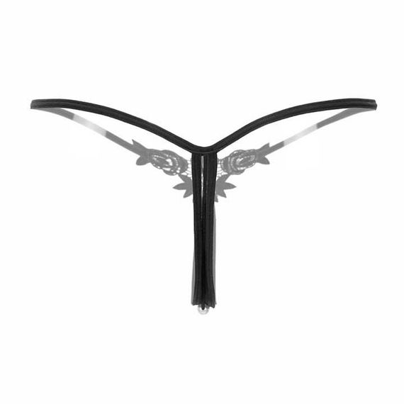 Стринки з намистинками чорний | Зображення 7