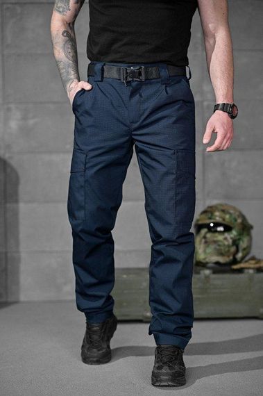 Тактические штаны  рипстоп pyramid дснс  синие  ВТ5059