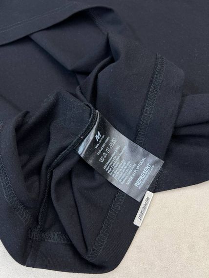 Футболка Represent Black чоловіча чорна бавовна f726 | Зображення 3