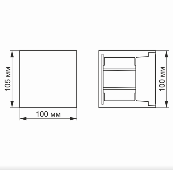 LED Світильник архітектурний VL-AR04-062W 6W 2700K 220-240V IP54 Videx | Зображення 2