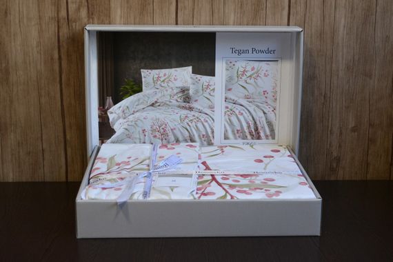 Постельное белье First Choice Homesko Ranforce 200 х 220 см Tegan Powder | Зображення 1