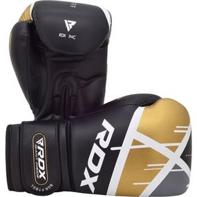 Боксерские перчатки RDX F7 Ego Black Golden 12 унций