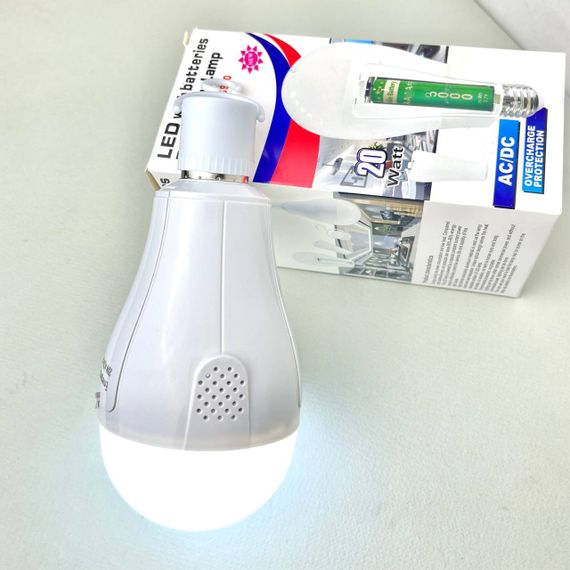 Світлодіодна лампа LED FAT-3920 E27 20W з 2 акумуляторами | Зображення 1