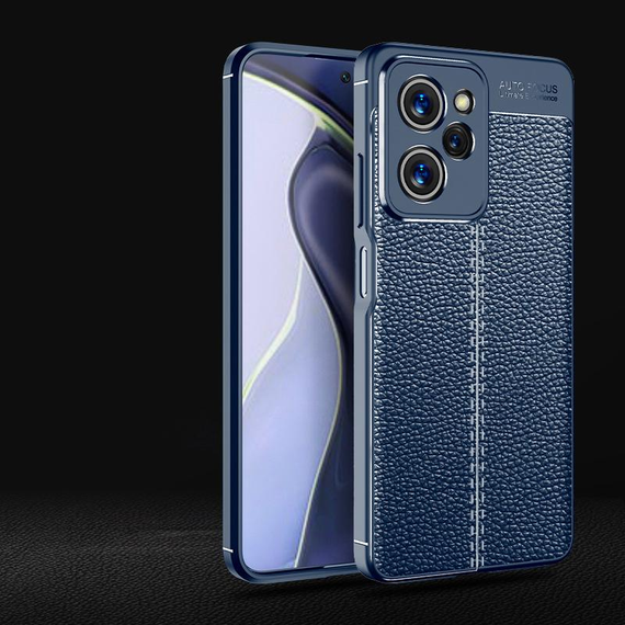 Протиударний чохол AutoFocus Leather Xiaomi Poco X5 Pro синій