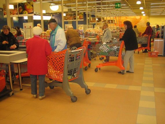 Покупательская тележка на колесах 110л, Италия, City | Зображення 3