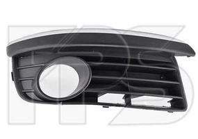 Решетка бампера VW Golf V 07-09 под ПТФ, левая (FPS) с хром ресничкой 1K0853665E9B9