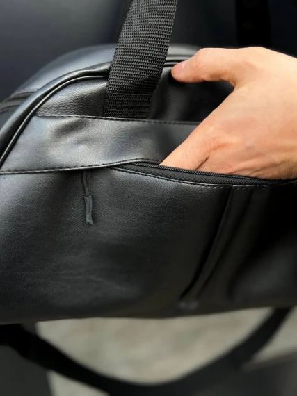 Стильна спортивна сумка nike, спорт, фітнес, на кожен день, шкіра високої якості | Зображення 3