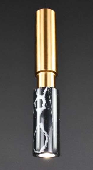 Люстра підвісна на 1 лампочку 27385 Латунь 45-150х10х10 см. | Зображення 6