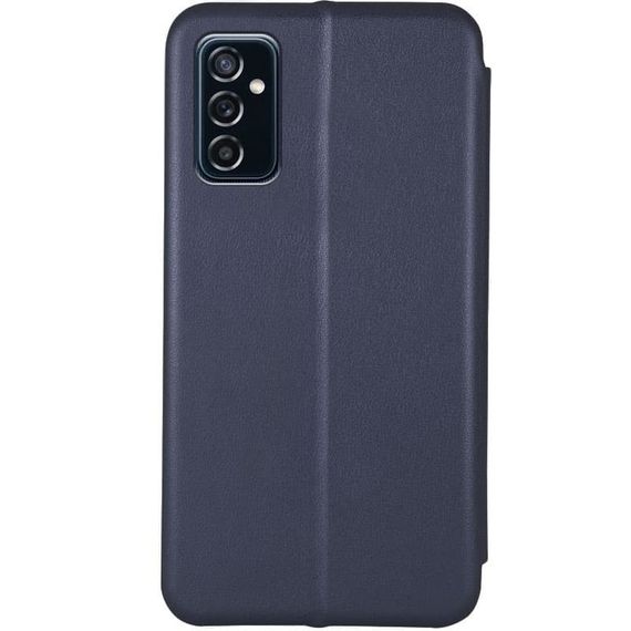 Шкіряний чохол (книжка) Classy для Samsung Galaxy M54 5G Слот для візитки, Темно-синій | Зображення 1