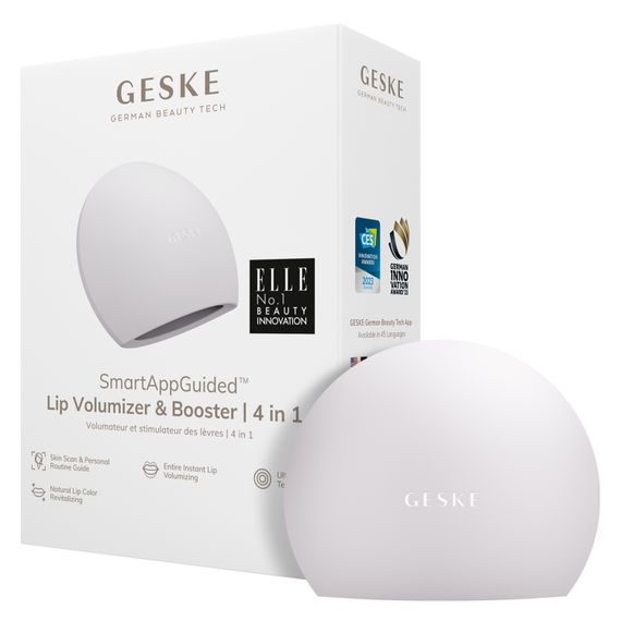 Пристрій для збільшення обʼєму губ GESKE Lip Volumizer&Booster 4в1 Big white, Бежевий