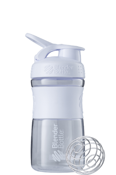 Шейкер спортивний (пляшка) BlenderBottle SportMixer 20oz/590ml White (Original) | Зображення 1