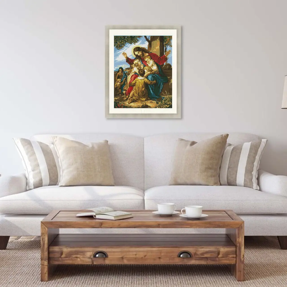 Алмазна мозаїка Ікона Ісус і діти 40х50 см ColorArt  SP027 | Зображення 5