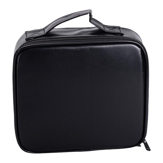 Органайзер косметичка из эко кожи с зеркалом и подсветкой 26×22×9 см HP-10-2AB | Зображення 6