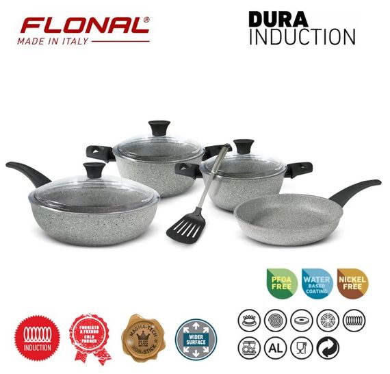 Набор посуды Flonal Dura Induction 8 предметов (DUISET08PZ) | Зображення 3