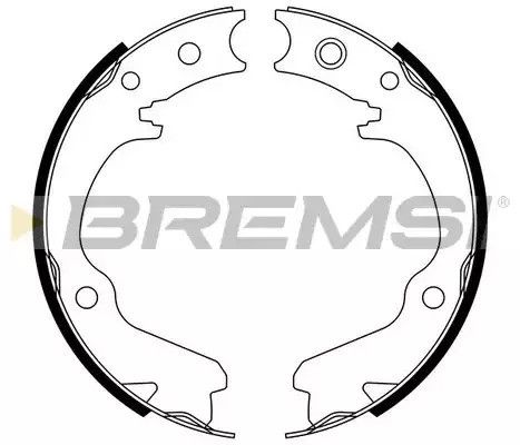Колодки ручного гальма Impreza 94-/Forester 97-08/Legasy 94-09, Bremsi (GF0891) | Зображення 2