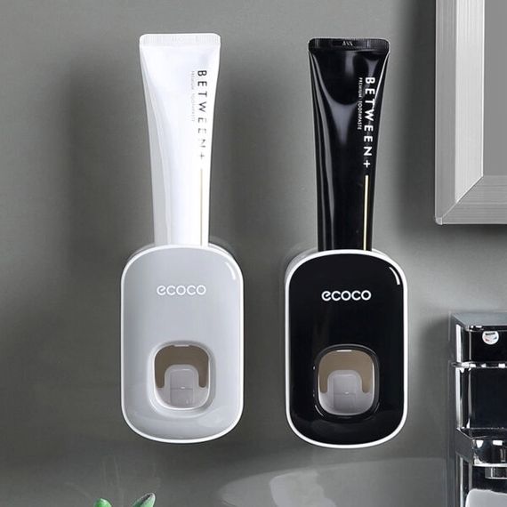 Видавлювач зубної пасти (дозатор, диспенсер) Ecoco, чорний | Зображення 1