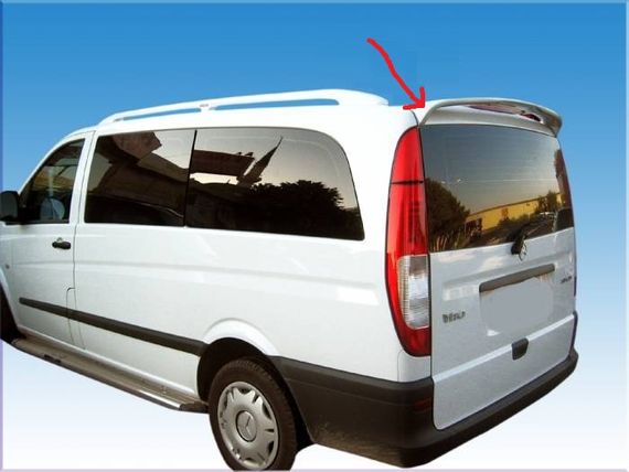 Спойлер Аяклі (під фарбування) для Mercedes Vito W639 2004-2015рр | Зображення 1
