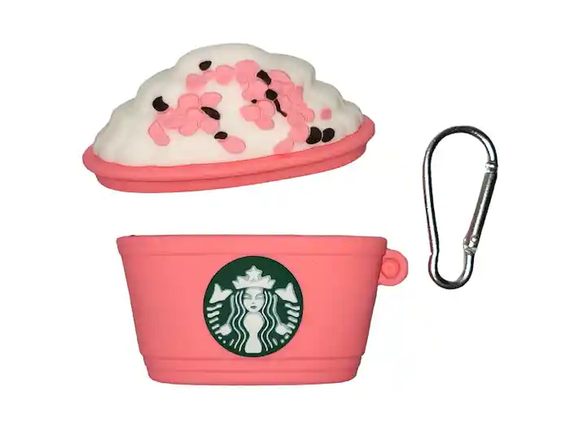 Силиконовый 3D чехол для наушников Apple AirPods Pro 1/2 Starbucks Rosa | Зображення 2