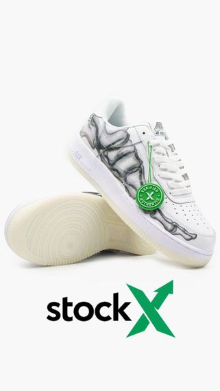 Кросівки чоловічі N-ike Air Force 1 Skeleton White | Зображення 6