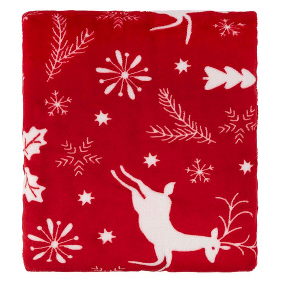 Плед Ardesto Christmas Flannel 160х200см, 100% поліестер, олені, червоний (ART0126PB) | Зображення 3