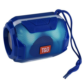 Портативная колонка TG162, подсветка, Bluetooth, радио, speakerphone, синий