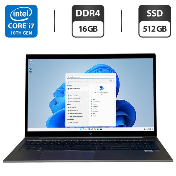 Мобільна робоча станція HP ZBook Firefly 15 G7 / 15.6" (1920x1080) IPS / Intel Core i7-10510U (4 (8) ядра по 1.8 - 4.9 GHz) / 16 GB DDR4 / 512 GB SSD / Intel UHD Graphics / WebCam / Windows 11 Pro б/в