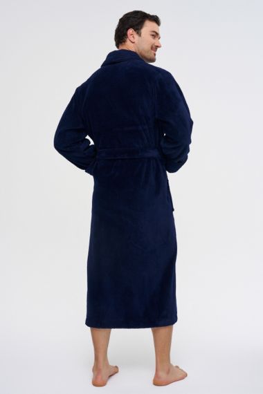 Чоловічий халат Nusa 1161 Темно-синій 2XL | Зображення 1