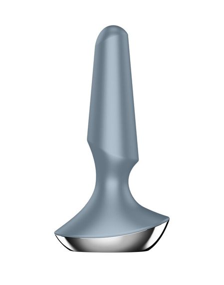 Анальна смарт-вібропробка Satisfyer Plug-ilicious 2, Сірий | Зображення 1