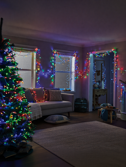 Гірлянда Різдвяна фея вулична 50 м 500 LED білий провід Мультиколір CF500L50MWML | Зображення 3