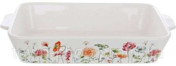 Форма для запекания и сервировки Flower Garden фарфоровая 23х14.5х5см BD-K072