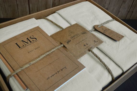 Постільна білизна Limasso Stonewashed Ranforse сімейний 160 х 220 см Natural Krem | Зображення 5