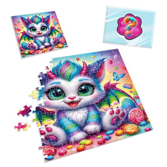 Дитячі пазли з сюрпризом "Кольоровий дракончик" VT8030-05, 180 деталей | Зображення 2