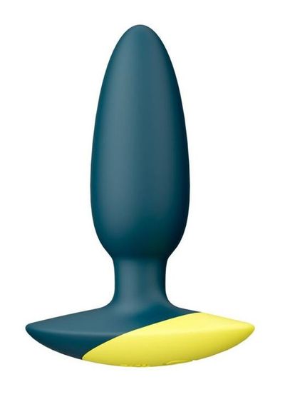 Анальная вибропробка Romp Bass Dark Green, силикон, перезаряжаемая,  макс. диаметр 3 см Sex Aura