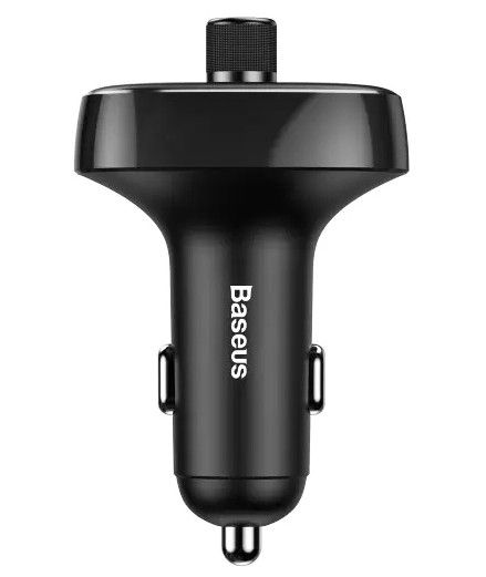 FM трансмиттер Bluetooth модулятор Baseus S-09 2USB CCALL-TM01 адаптер зарядное устройство Черный | Зображення 5