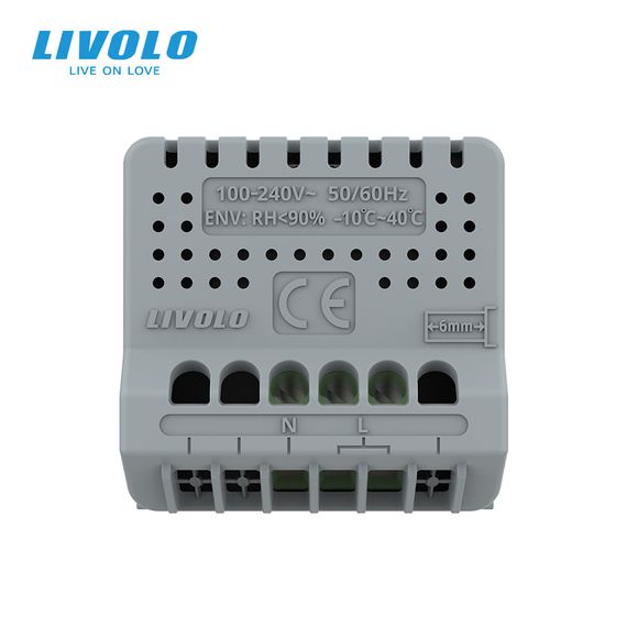 Розумний ZigBee датчик температури та вологості LIVOLO, білий, модуль без рамки (VL-FCEZ-2WP) | Зображення 3