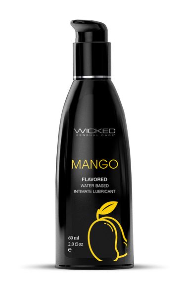 Їстівний лубрикант зі смаком Манго WICKED AQUA MANGO LUBE 60ML