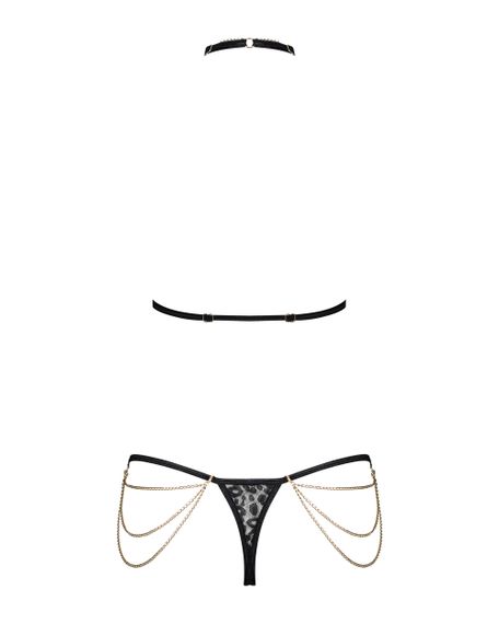 Комплект з ланцюжками Obsessive Pantheria set Чорний L/XL | Зображення 3