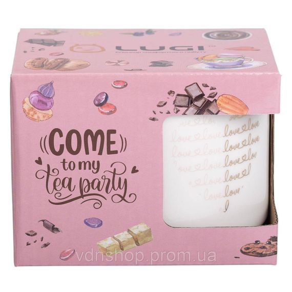 Кружка фарфоровая 350 (мл) для кофе и чая Белая RX-N240126W | Зображення 4