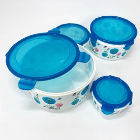 Набор пластиковых судков UNIQUE UN-1512. Цвет: голубой YC-97