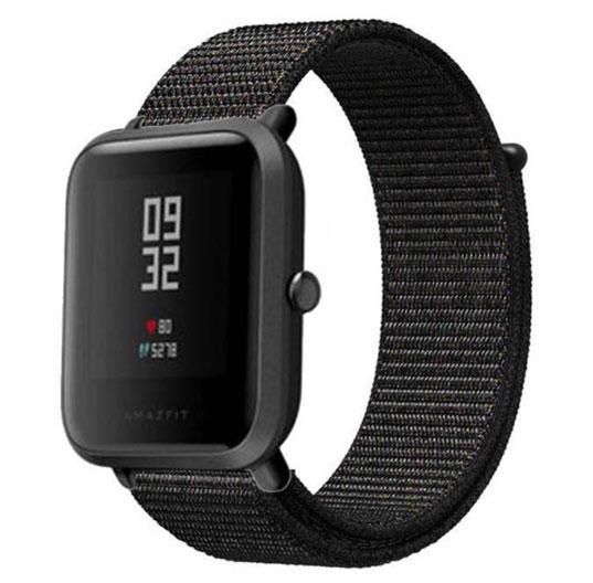 Нейлоновый ремешок Primo для часов Xiaomi Amazfit Bip / Amazfit Bip GTS / Amazfit Bip Lite - Black