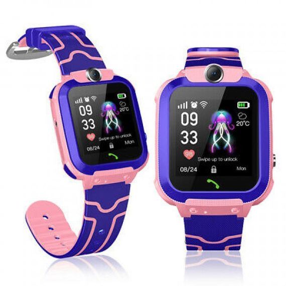 Детские Смарт Часы Smart Baby Watch Q12 SIM /Bluetooth /LBS/GPS. Цвет: розовый | Зображення 5
