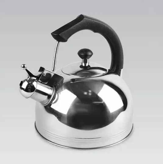 Чайник із свистком для плити Maestro MR-1308 3.5 л із нержавіючої сталі Black