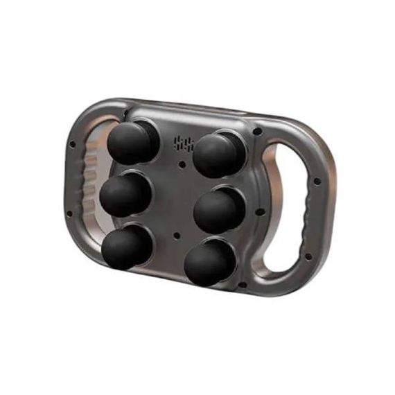 Масажер перкусійний для тіла 6 масажних головок 20 режимів та 9 швидкостей Чорний