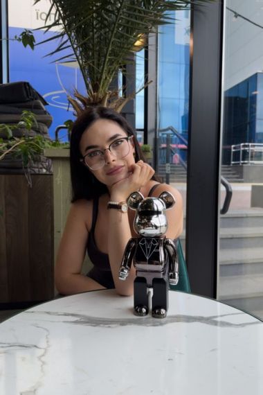 Статуєтка Bearbrick дизайнерська статуетка ведмідь Беарбрік 28 см mb035 чорна | Зображення 3
