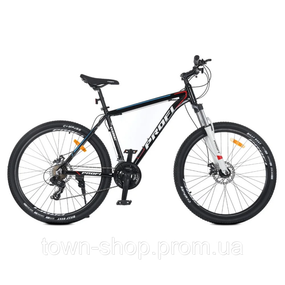 Велосипед "EVEREST" PROF1 G275EVEREST A275.127,5 д.  Алюм.рама 19", SHIMANO 21SP, алюм.DB, CS TZ500, черный
