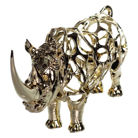 Декоративная фигурка Rhinoceros 23х6х10 см металлическая HP-7-22 | Зображення 3