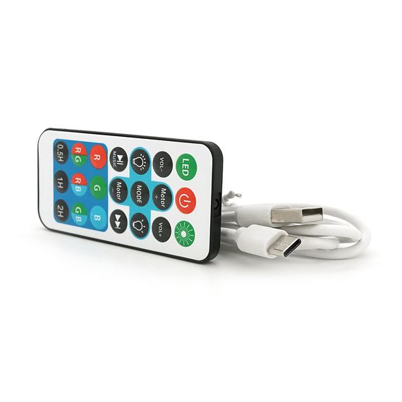 Нічник-проєктор YT730 Астронавт+ Bluetooth колонка, пульт, кабель USB, White, Box | Зображення 3