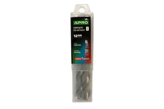 Сверло по металлу Apro - 12,0мм M2 | Зображення 1